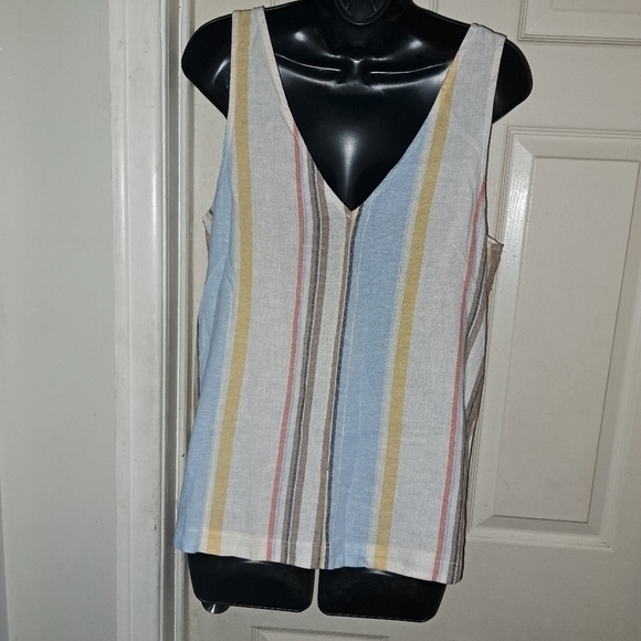A-1 Time and tru striped Tank top size small - Picture 2 of 3